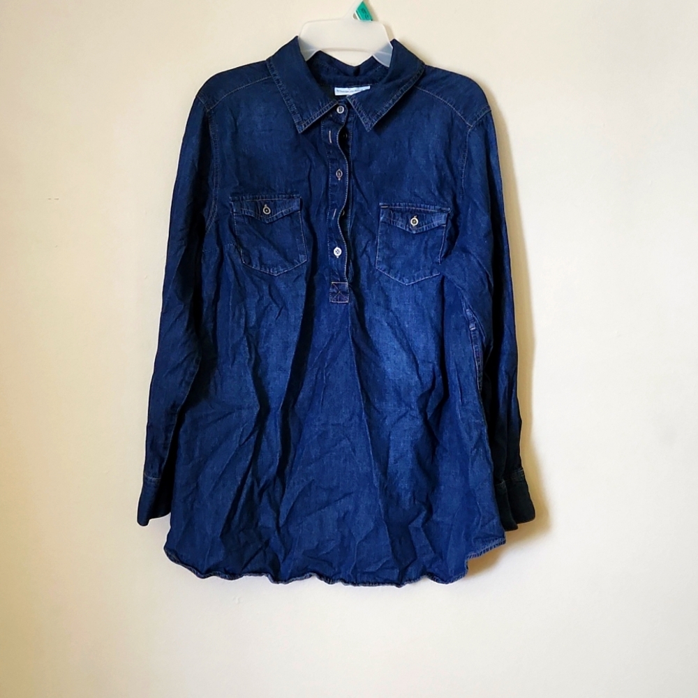 Women Blue Jean Shirt